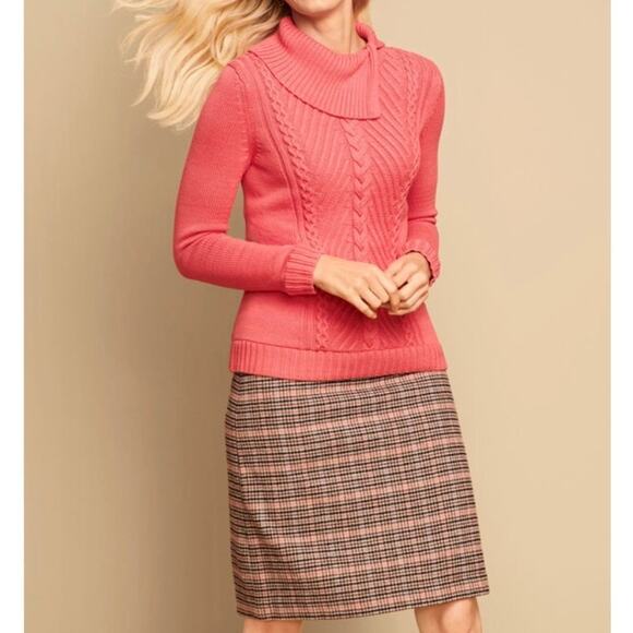 𝅺Talbots highland PLAID WOOL A-LINE SKIRT size 12P‎ Petite - Picture 1 of 8